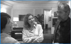 Marianna e Andy durante l'intervista